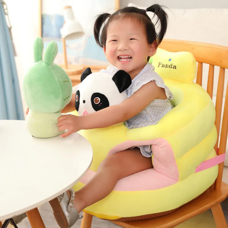 Importikaah Cute Anti-Rollover Baby Sitting Sofa Plush Toy: Learn-to-Sit Cartoon Companion