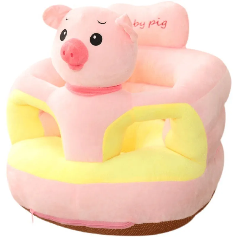 Importikaah Cute Anti-Rollover Baby Sitting Sofa Plush Toy: Learn-to-Sit Cartoon Companion