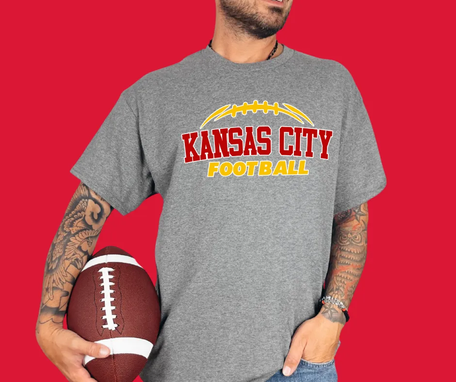 Kansas City Football Basic Grey Tee