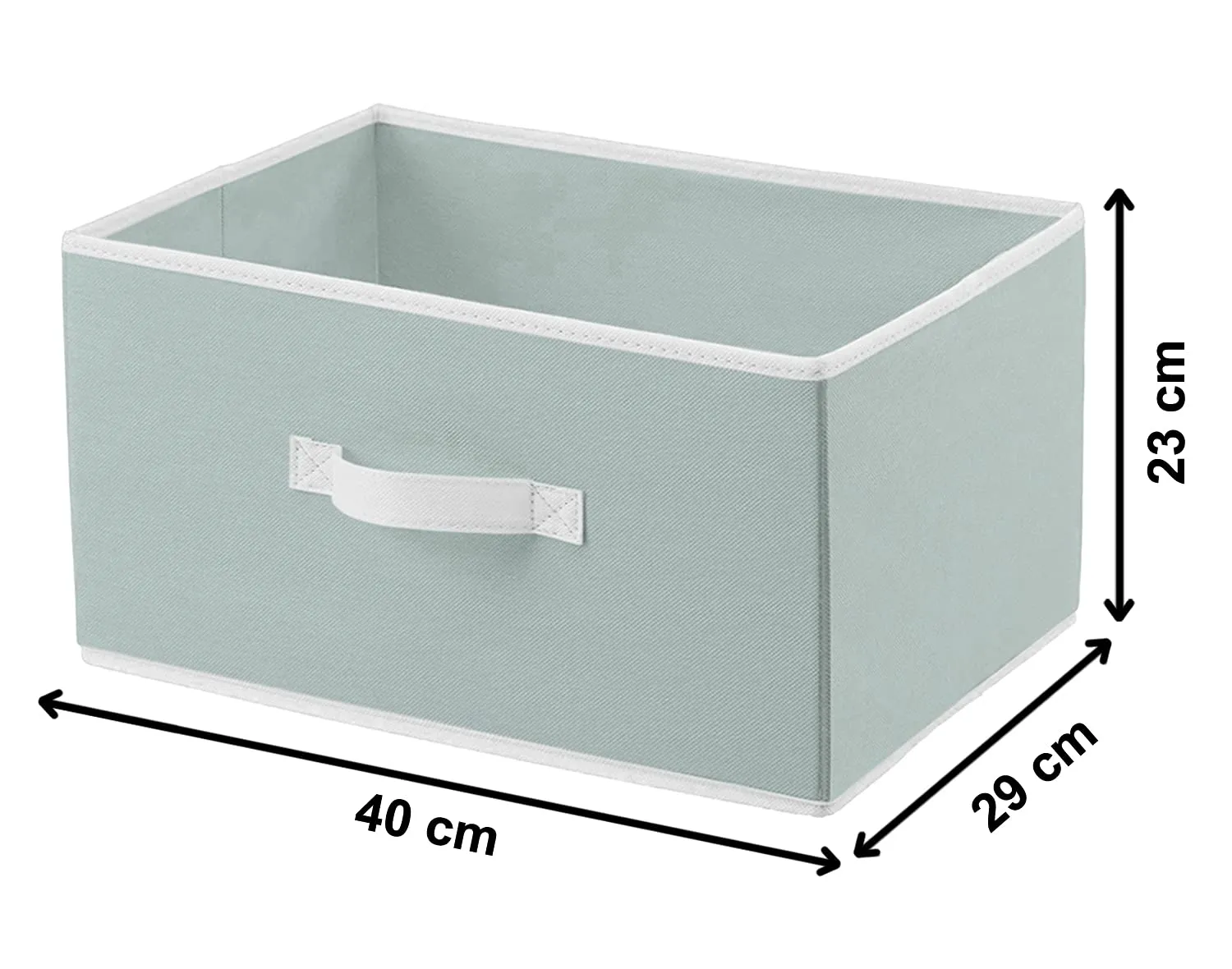 Kuber Industries Non-Woven Rectangular Flodable Cloth Storage Box, Pack of 6 (Grey)-HS40KUBMART23899