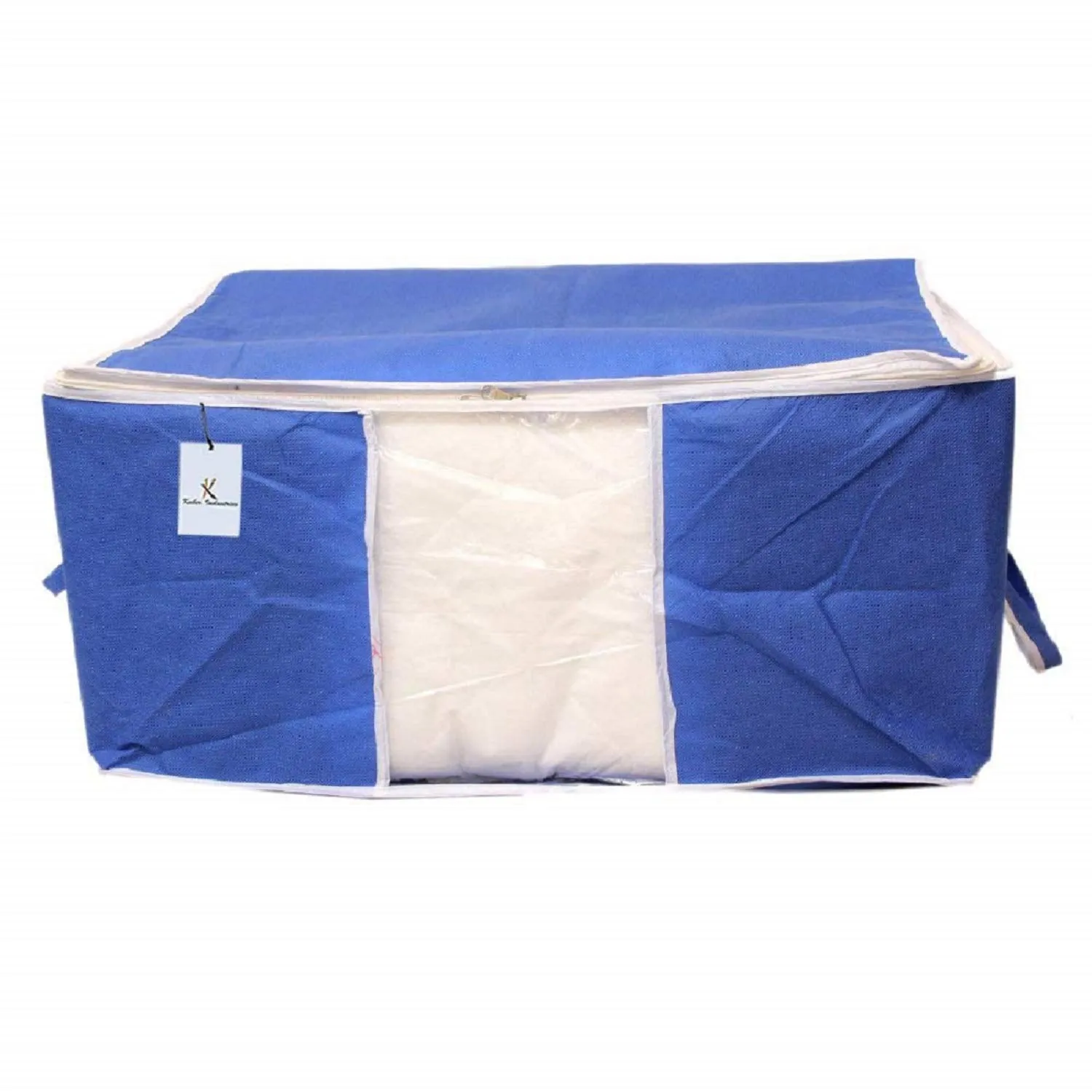 Kuber Industries Underbed Storage Bag, Storage Organiser, Blanket Cover Set of 3 - Royal Blue, Extra Large Size-CTKTC14146