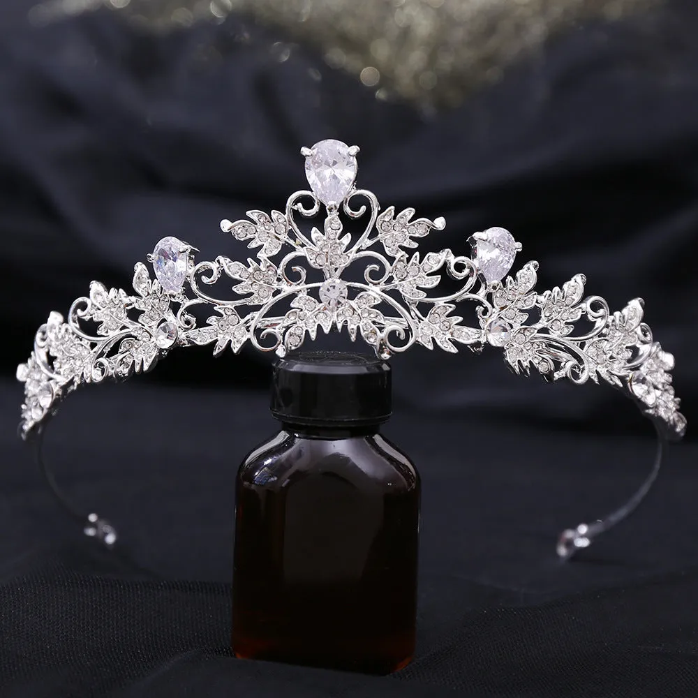 Luxe Cubic Zirconium Wedding Crown