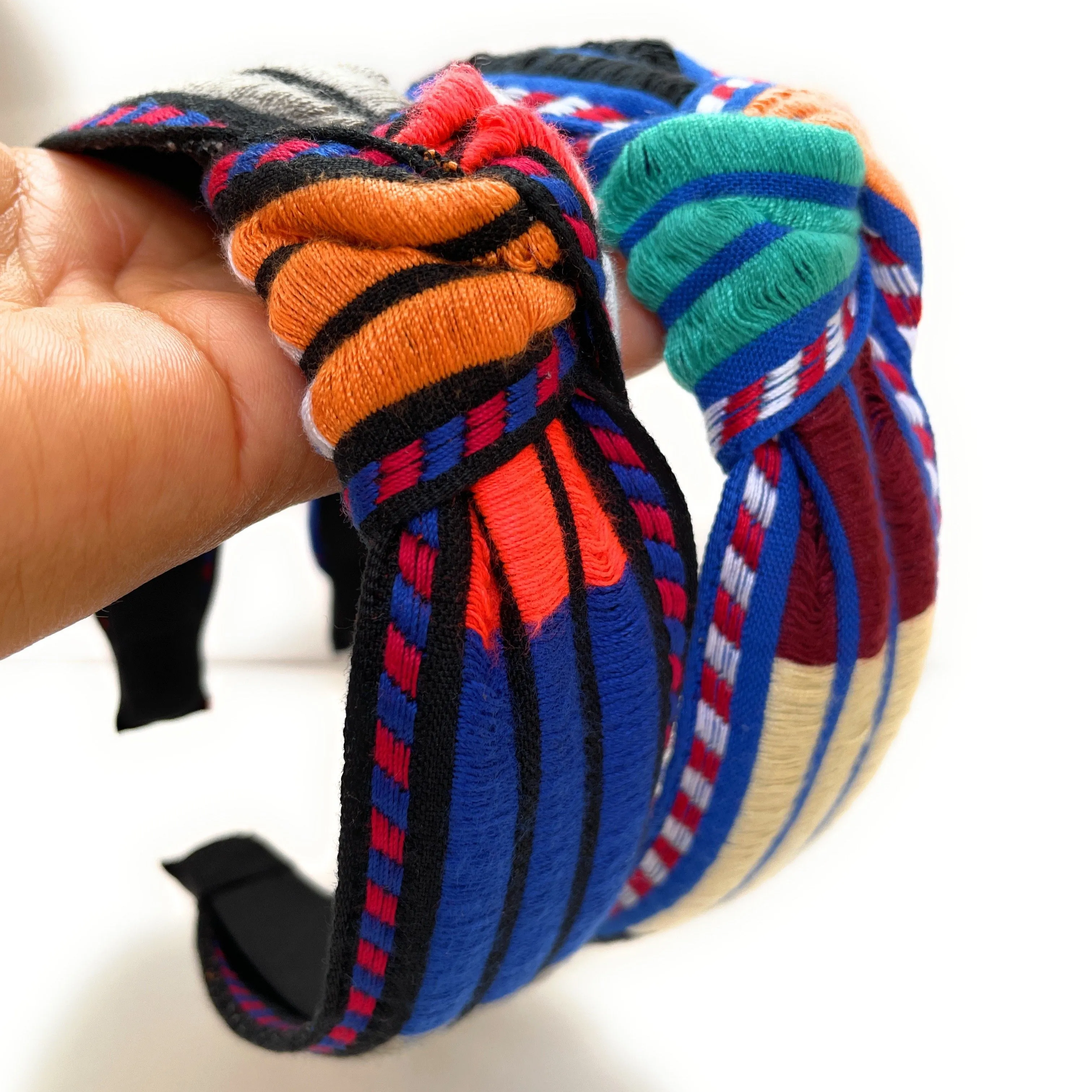 Mexico Embroidered Top Knot Headband