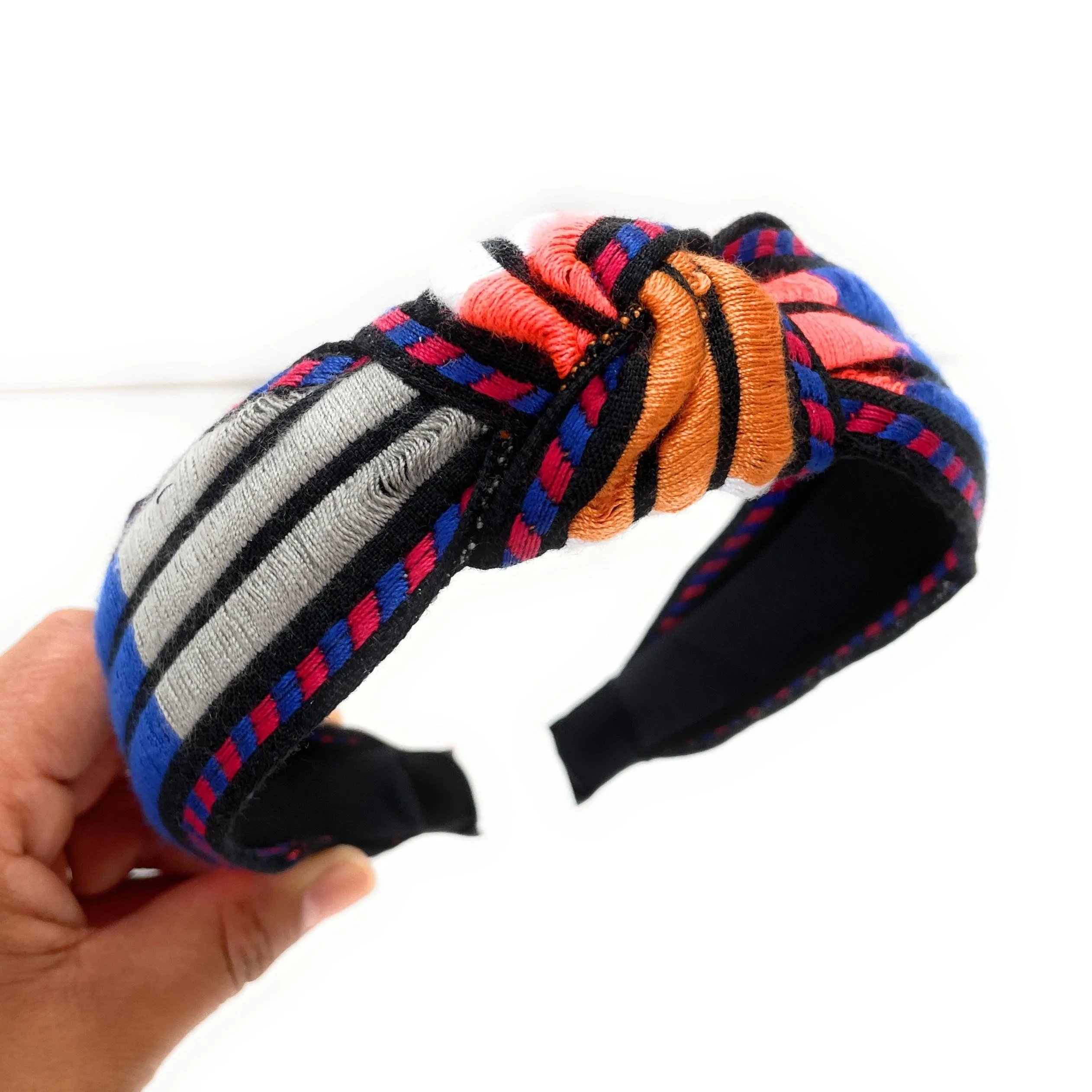 Mexico Embroidered Top Knot Headband