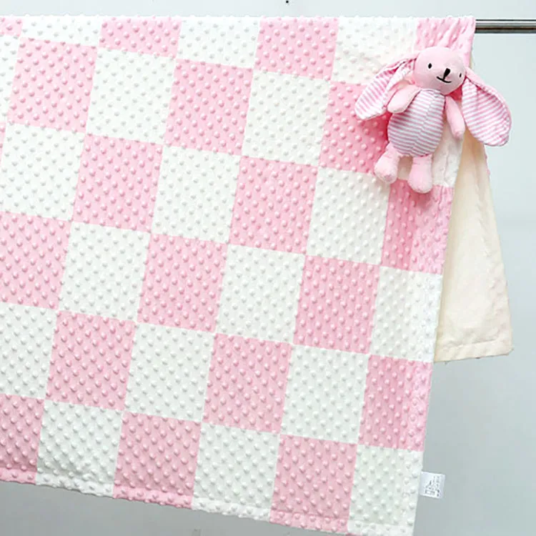 Minky Dot Blanket | Pink   Cuddle Toy