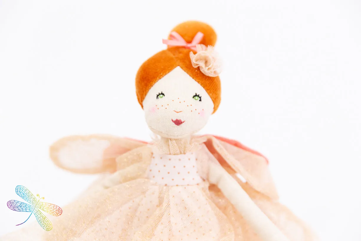 Moulin Roty Once Upon a Time - Little Pink Rose Fairy Doll