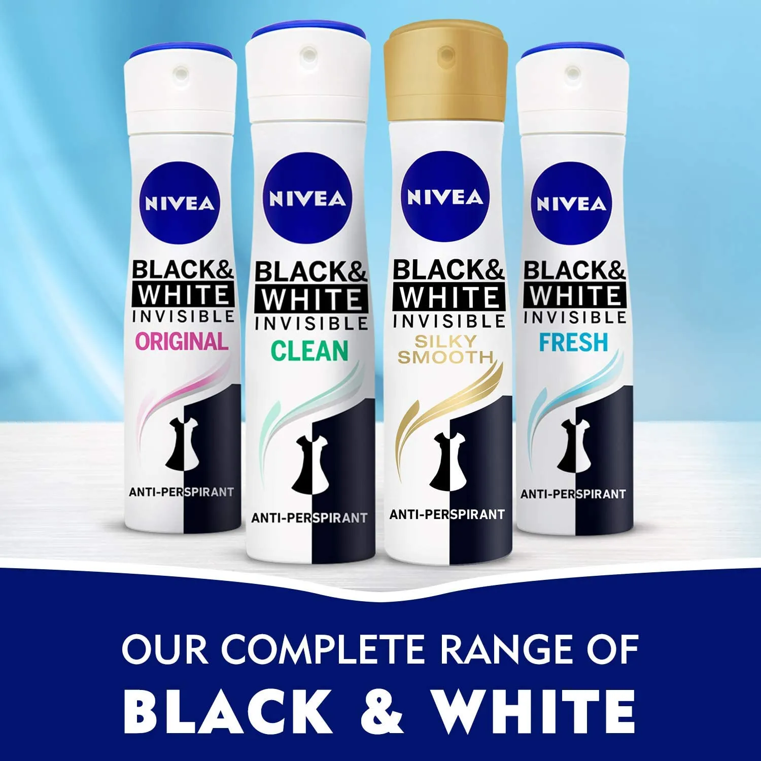 Nivea Invisible Black & White Pure Deodorant Spray For Women