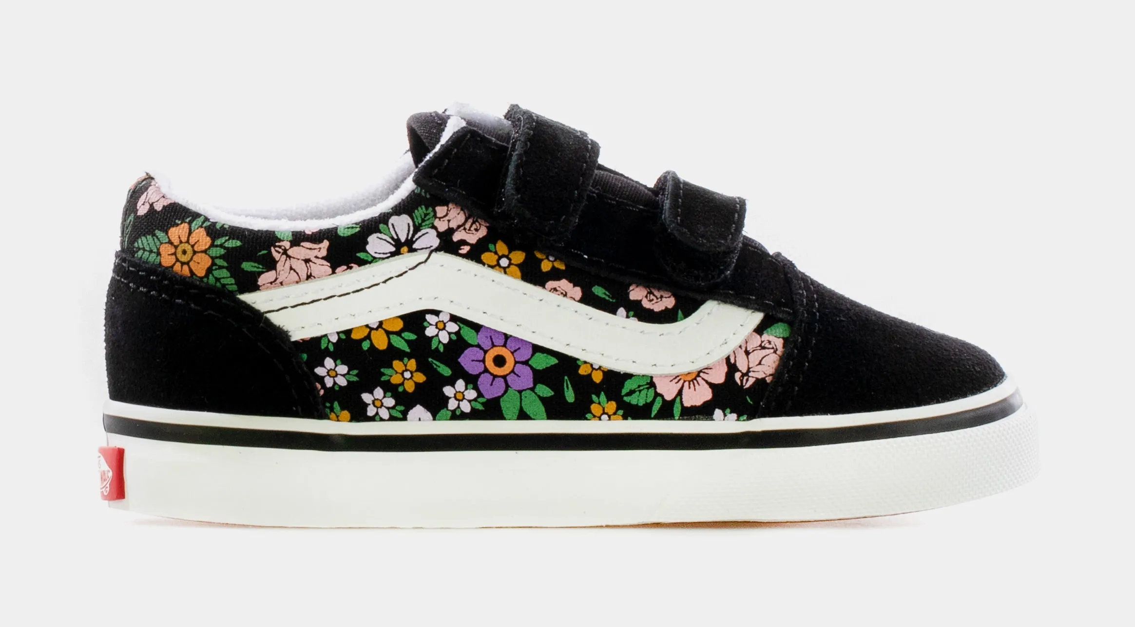 Old Skool V Fun Floral Infant Toddler Lifestyle Shoe (Black/Multi)