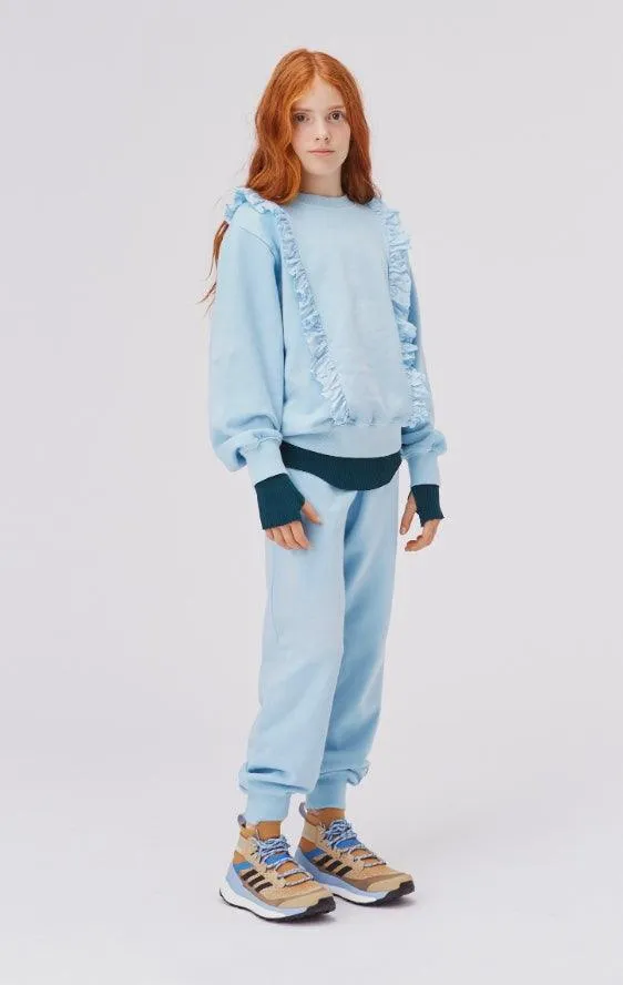 Organic Cotton Sweatpants | Anemone in Sky Blue | Molo