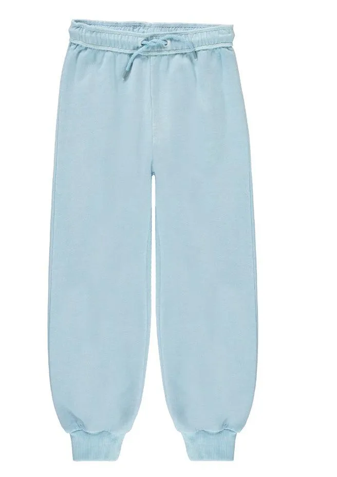 Organic Cotton Sweatpants | Anemone in Sky Blue | Molo