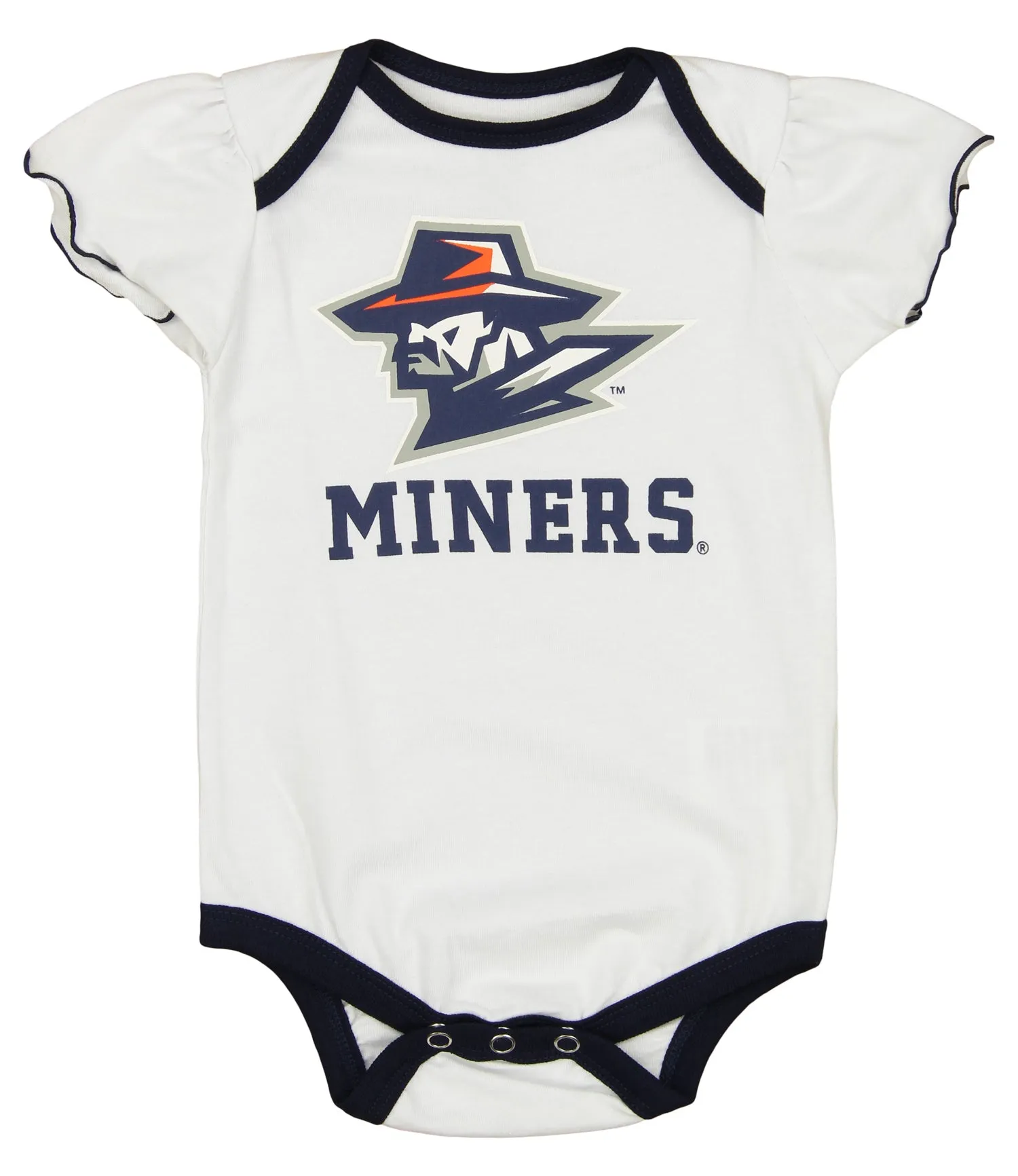 Outerstuff NCAA Infant Girls UTEP Miners Three Piece Creeper Set