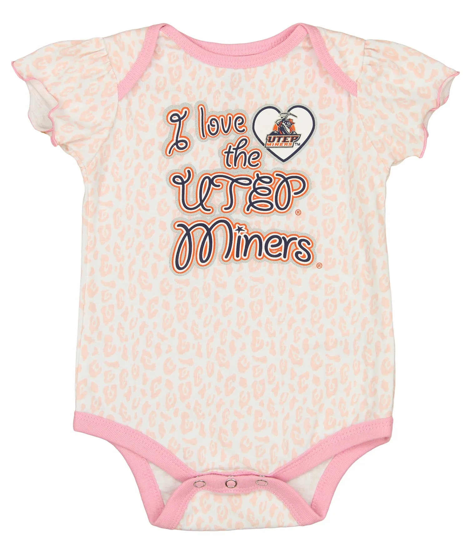 Outerstuff NCAA Infant Girls UTEP Miners Three Piece Creeper Set