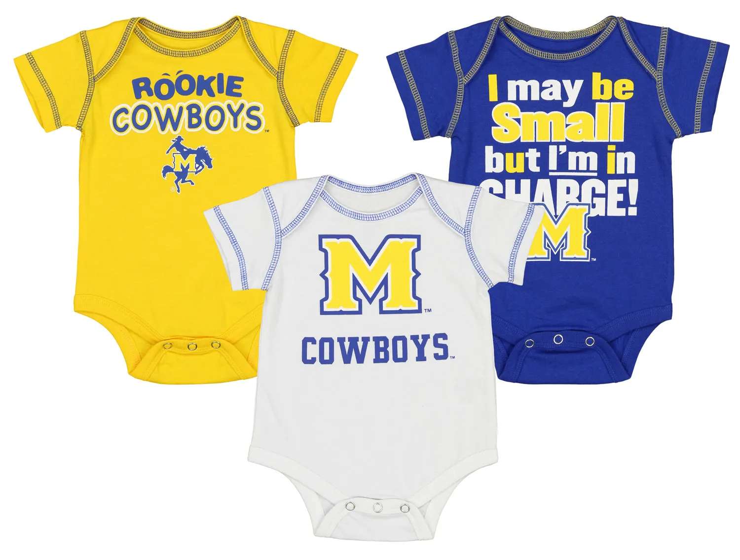 Outerstuff NCAA Infant McNeese Cowboys 3 Piece Creeper Set