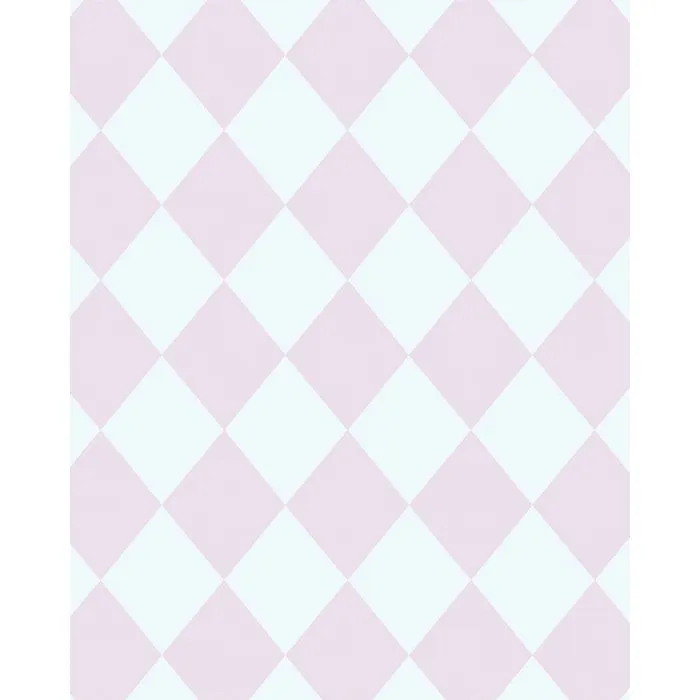 Pink & White Argyle Printed Backdrop