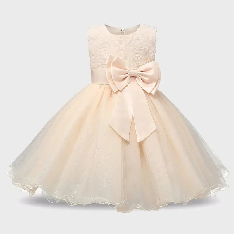 Princess Flower Girl Dress Summer Tutu Wedding Birthday Party Dresses