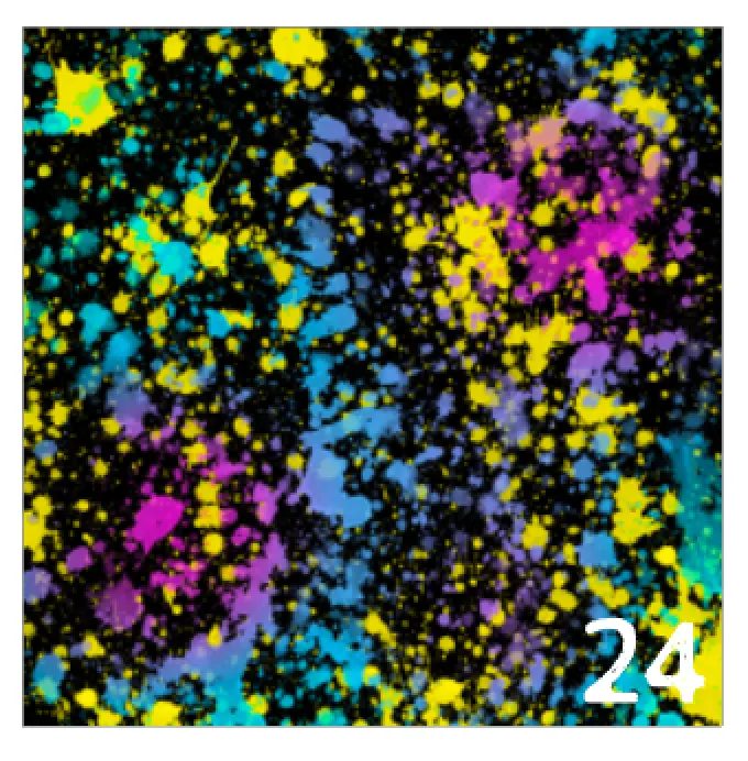 Printed HTV NEON PAINT SPLATTER Pattern Heat Transfer Vinyl 12 x 12 inch sheet