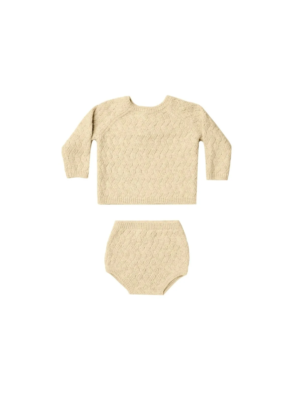 Quincy Mae Baby & Toddler Mira Heathered Yellow Knit SET