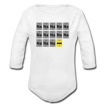 "Na Na Na Batmanium" - Baby Long Sleeve One Piece