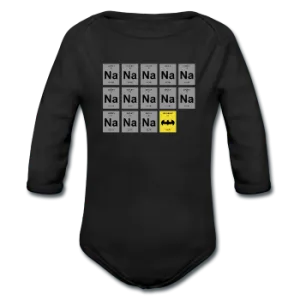 "Na Na Na Batmanium" - Baby Long Sleeve One Piece