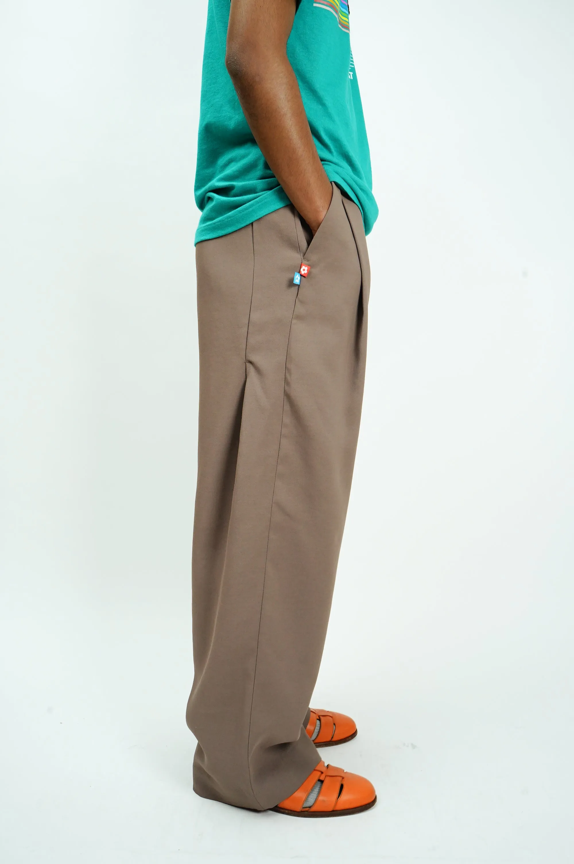 "VANDY THE PINK" -Polyester Wide Easy Pants-