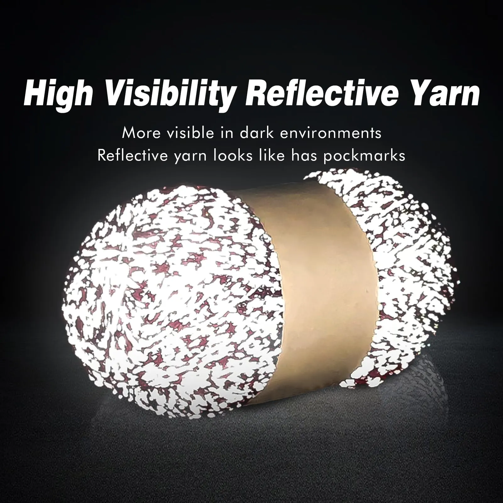 Red Acrylic Reflective Yarn Beginners Yarn for Crochet and Knitting