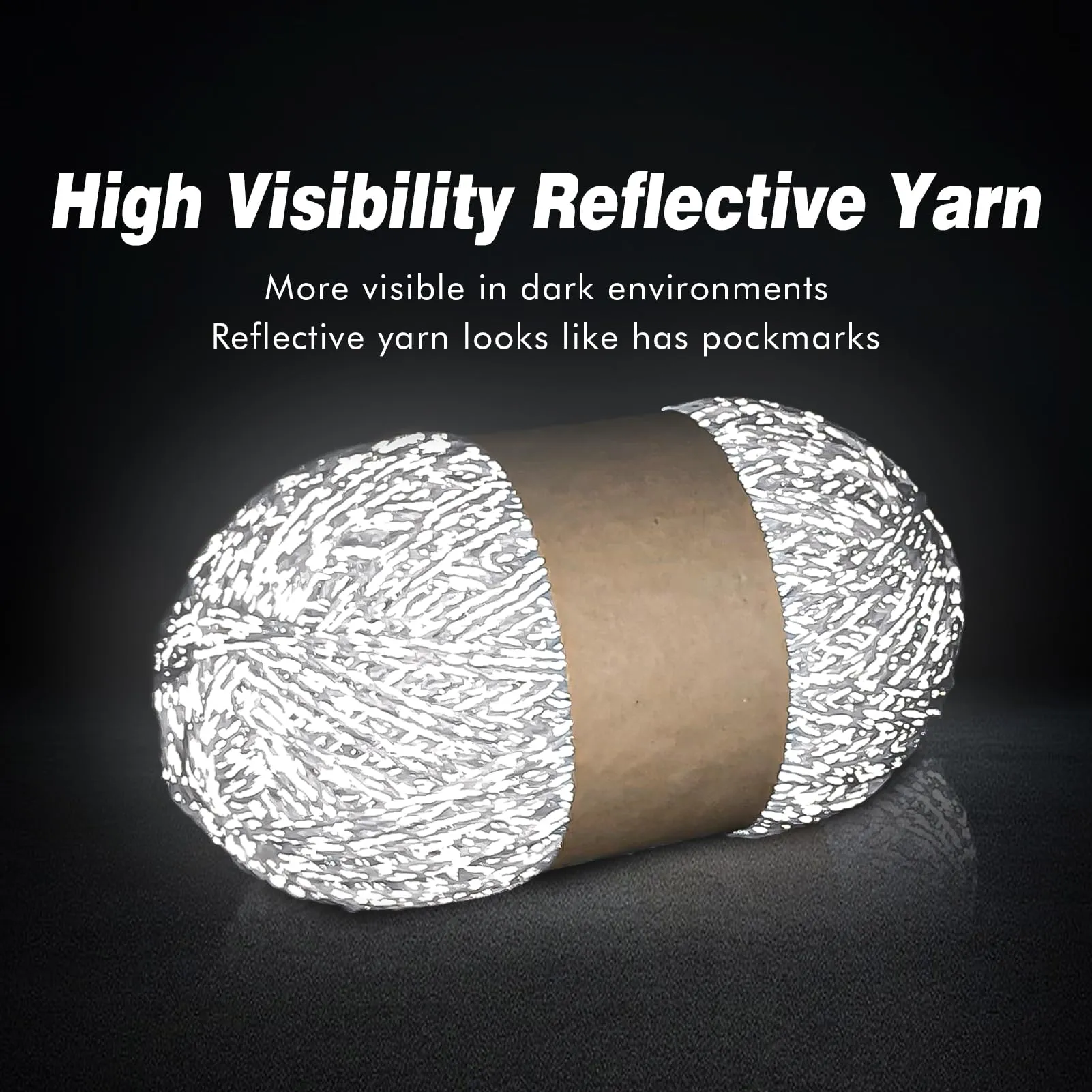 Red Acrylic Reflective Yarn Beginners Yarn for Crochet and Knitting