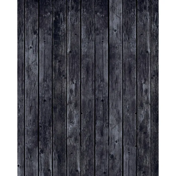 Smoky Wood Planks Printed Backdrop