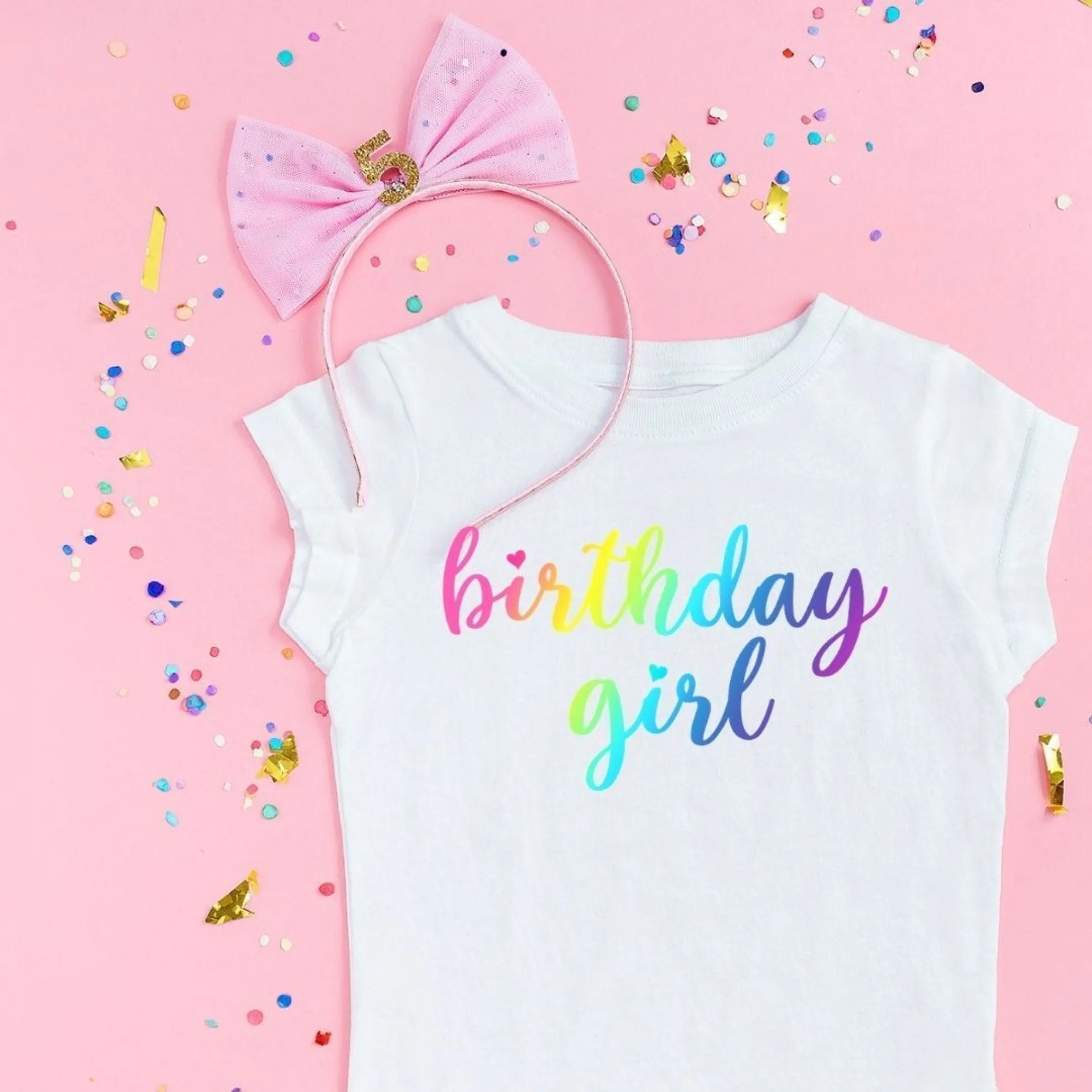 Sweet Wink Girls White MAGICAL BIRTHDAY GIRL S/S Shirt