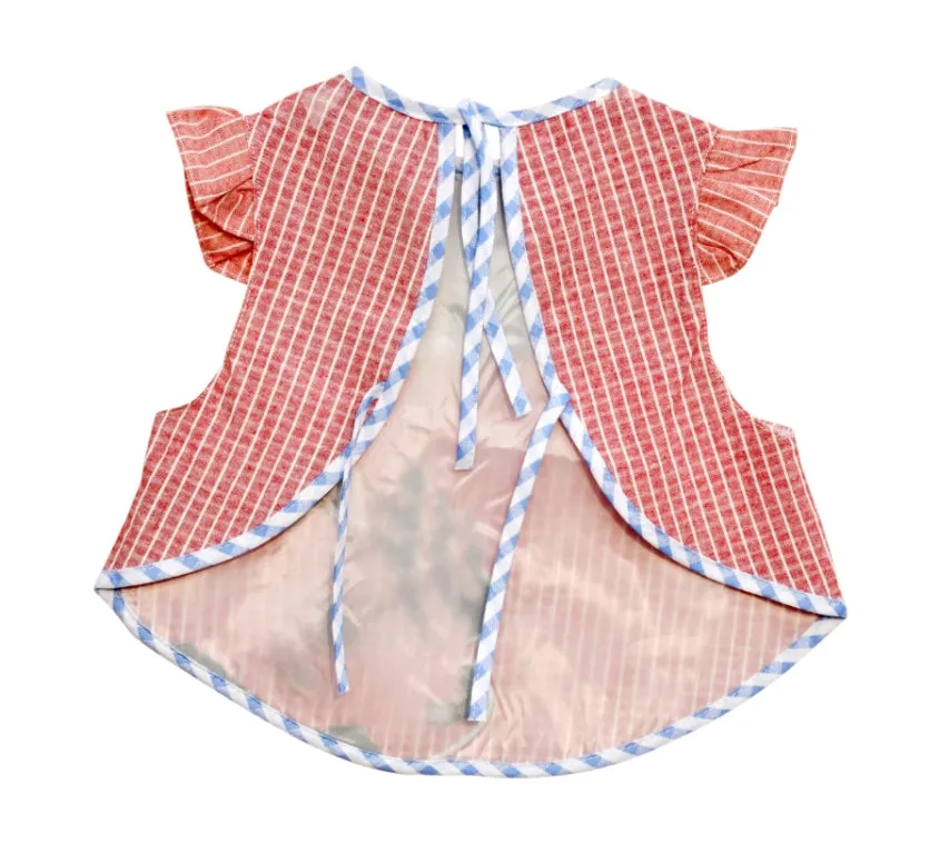 THE LITTLE LOOKERS Attractive Baby T-shirt Bibs/Apron with tying robe |Soft Cotton Fabric with PVC on Back/Quick Absorption & Fast Drying| Cute Prints for Babies/ Infants