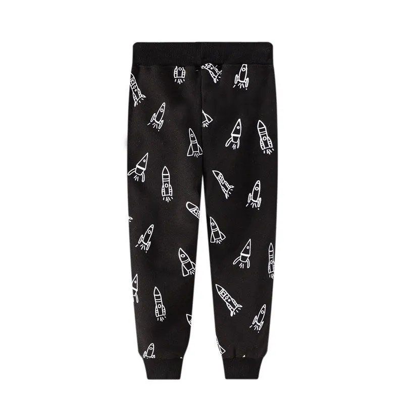 Toddler Boy's Rocket Print Pants