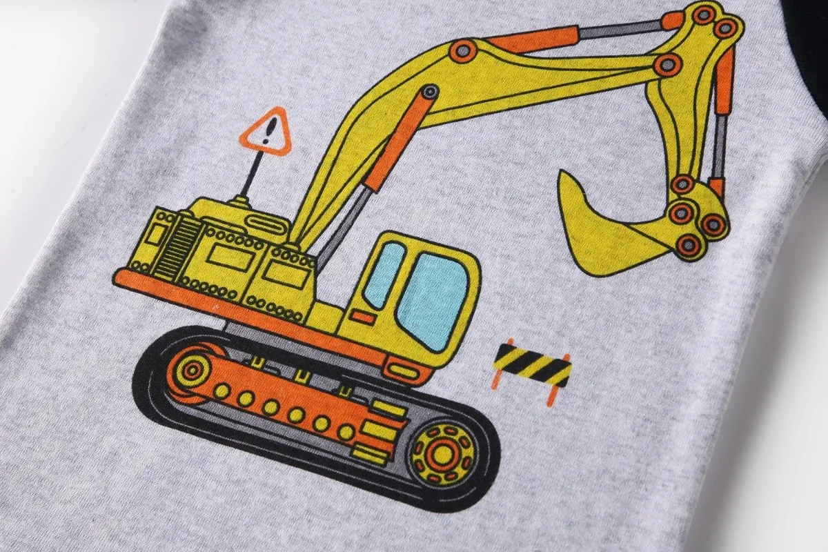 Toddler/Kid Boy Excavator T-shirt & Pants Set