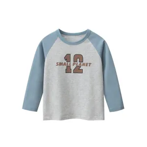 Toddler/Kid Boy No.12 Baseball Tee Design Long Sleeve Shirt