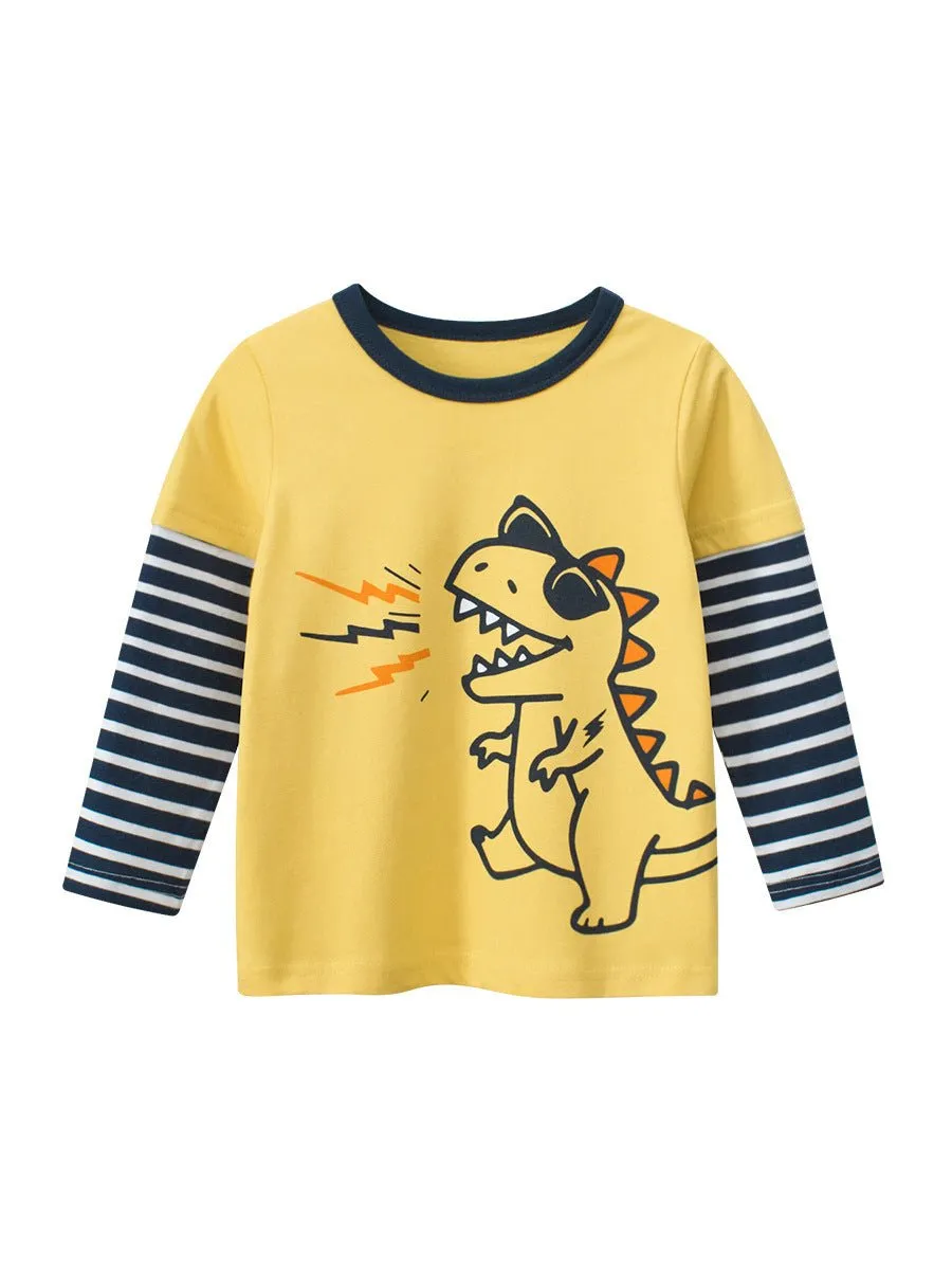 Toddler/Kid Boy Sunglasses Dinosaur Long Sleeve Shirt