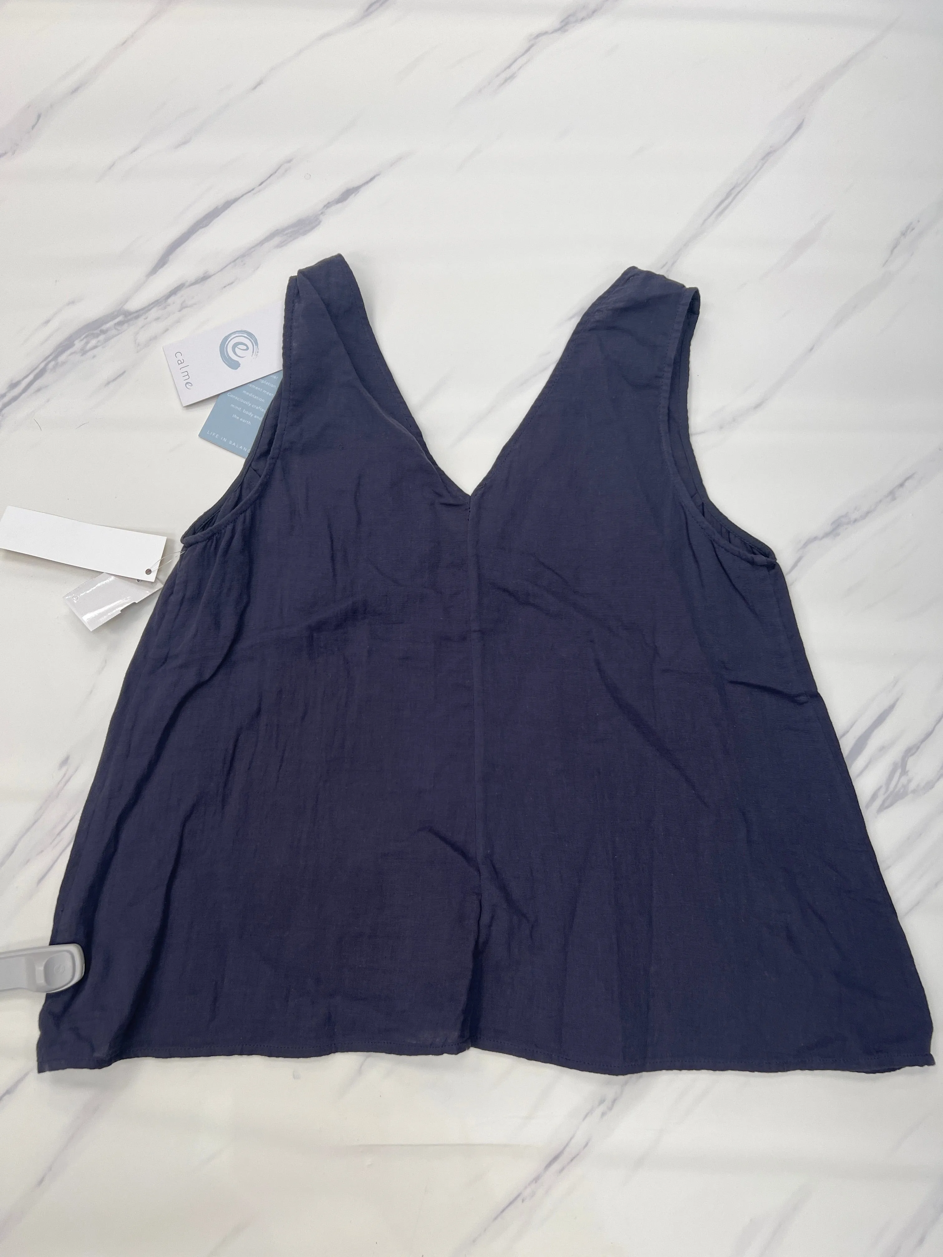 Top Sleeveless Designer By Johnny Was In Blue, Size: M