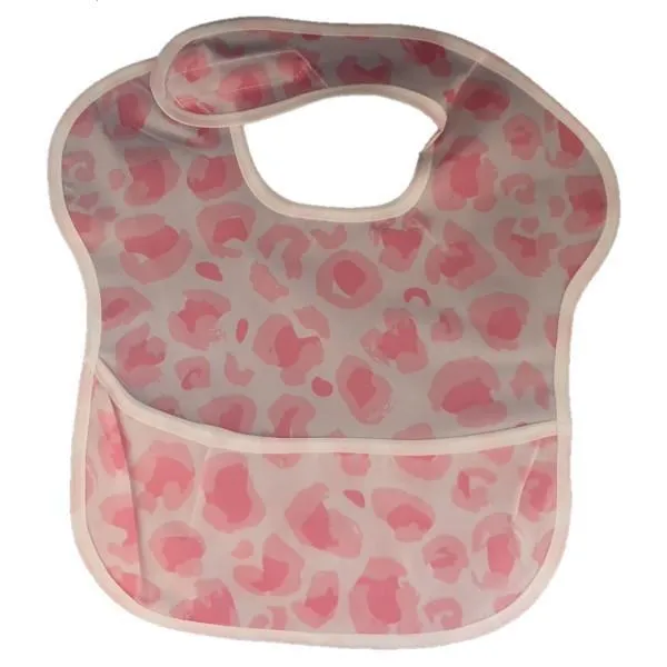 Waterproof Baby Bib with Crumb Catcher - Assorted Designs