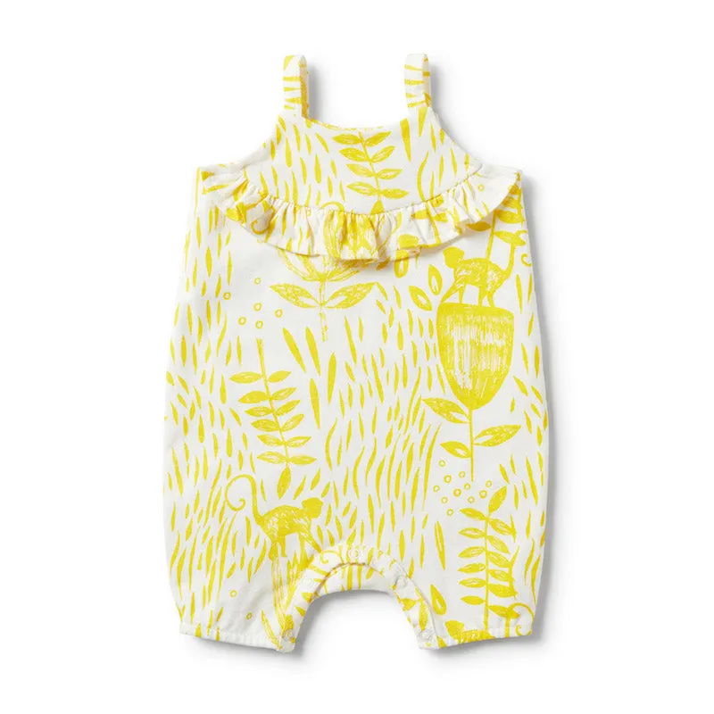 Wilson & Frenchy Mellow Yellow Ruffle All-in-One