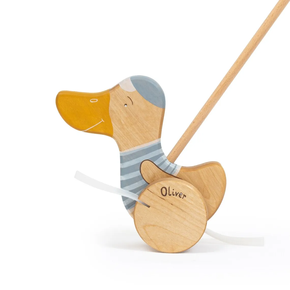 Wooden Duck Push Toy for Toddlers