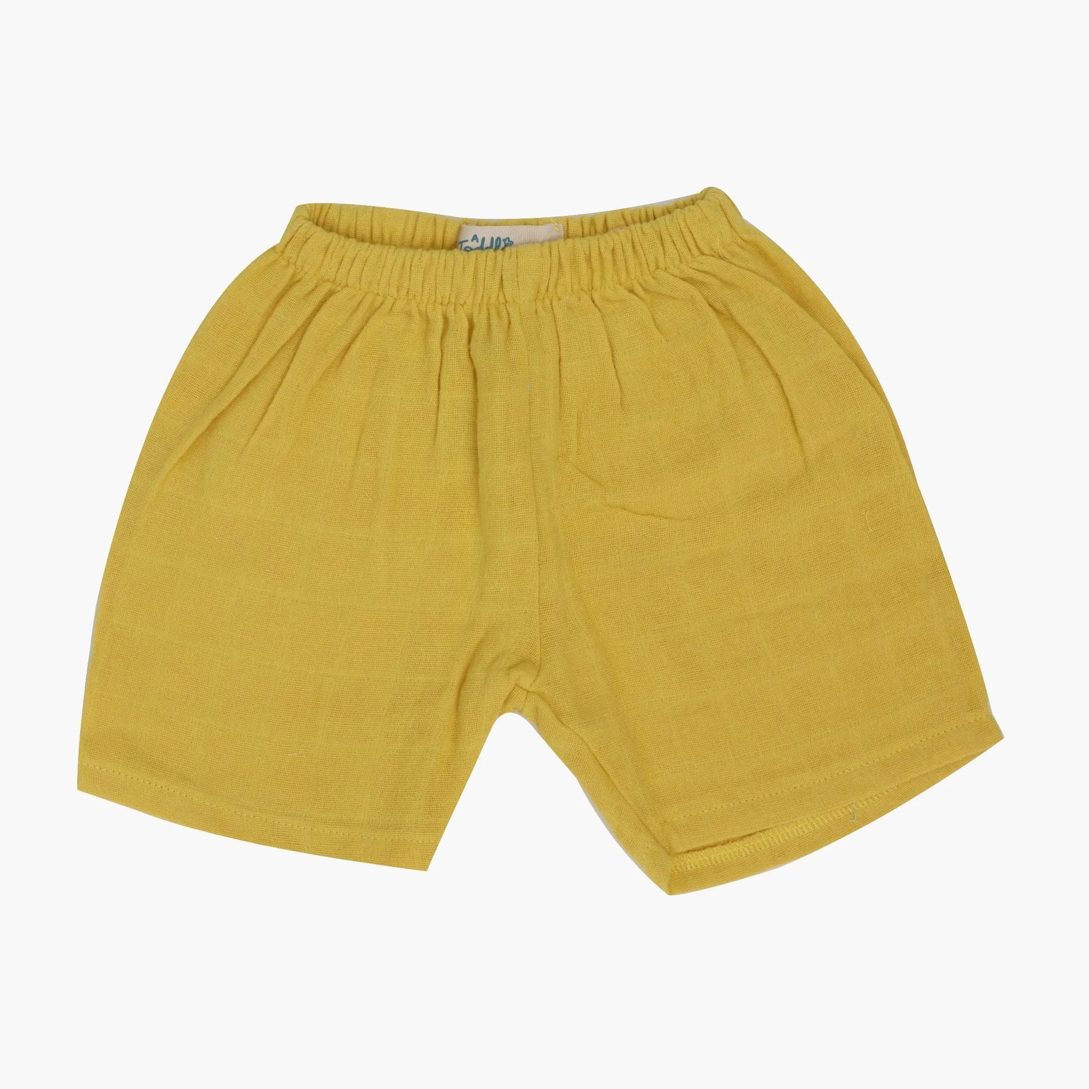 Yellow Baby Bird - Plain Muslin Jabla and Shorts for Babies and Toddlers