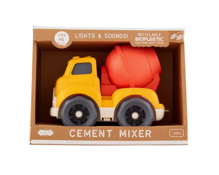 Yellow Cement Mixer Toy Truck