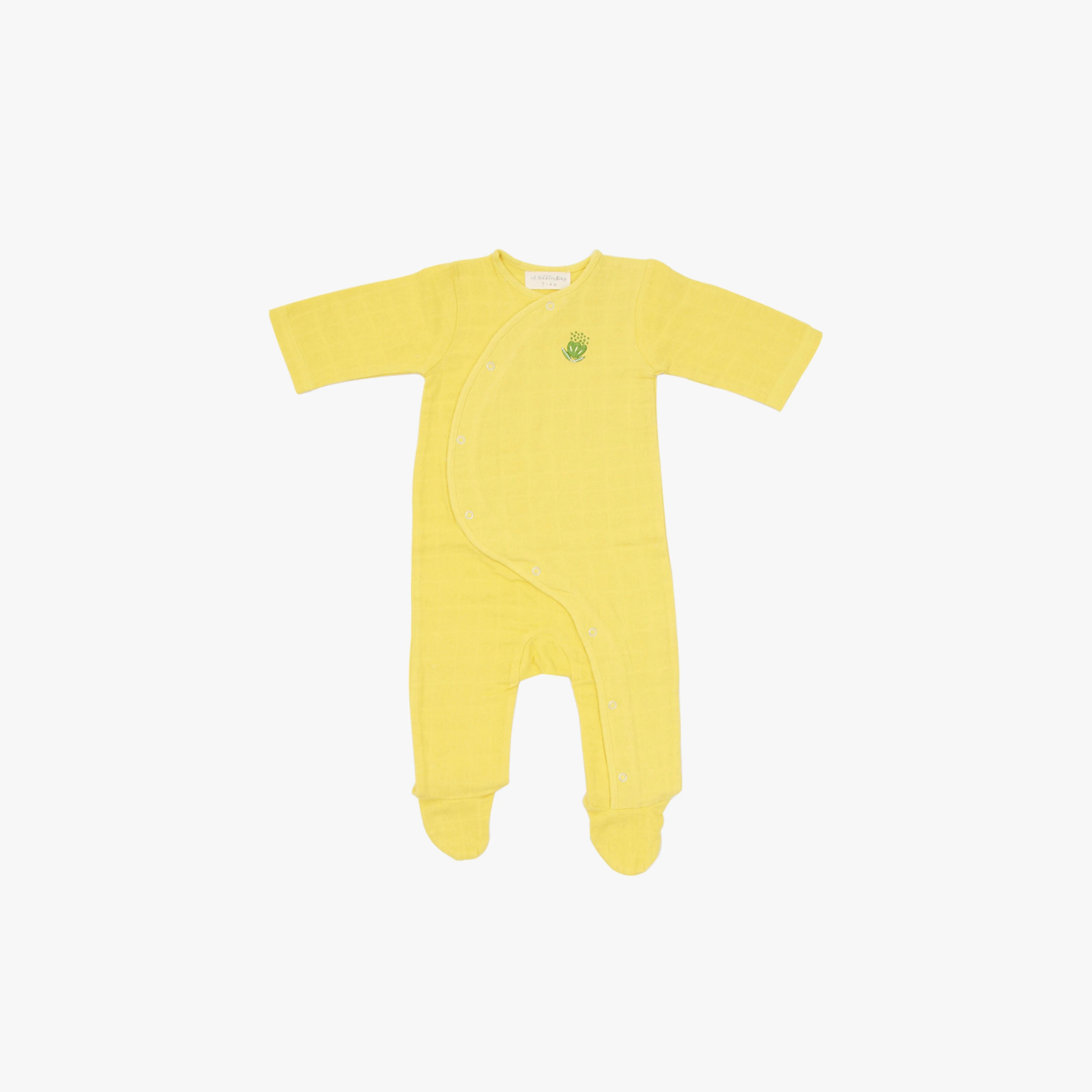 Yellow Flower - Muslin Bodysuit